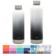 Simple Modern 17oz Bolt Water Bottle - Stainless Steel Hydro Swell Flask - Double Wall Vacuum Insulated Reusable Grey Small Kids Metal Coffee Tumbler Leak Proof Thermos - Graphite 569664305